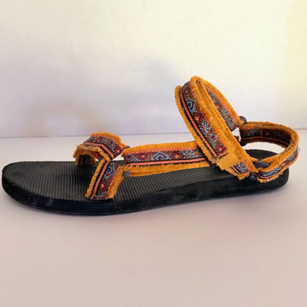 Teva Original Universal Maressa Sandals Sunflower Fringe, 10 Granola Boho